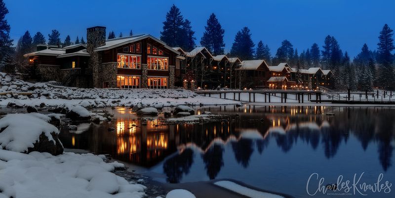 Decorated Cabins That Glow at Night