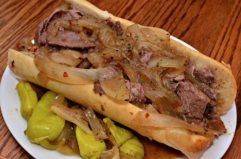 Beef and Sausage Combo Sandwich