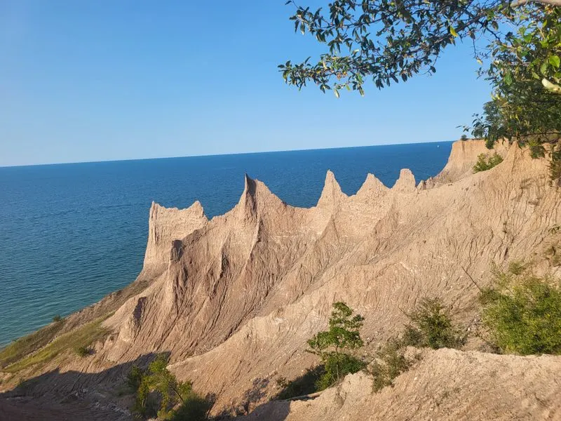 Eroded Clay Spires Up Close