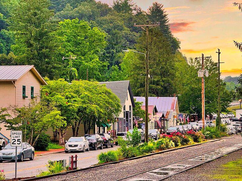 A Main Street Designed for Train Traffic