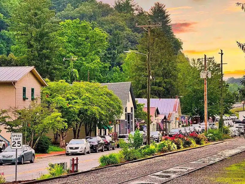 A Main Street Designed for Train Traffic
