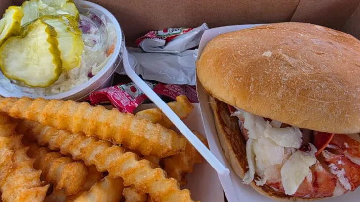 The best fish and chips in Maine are served at this no-frills harbor spot