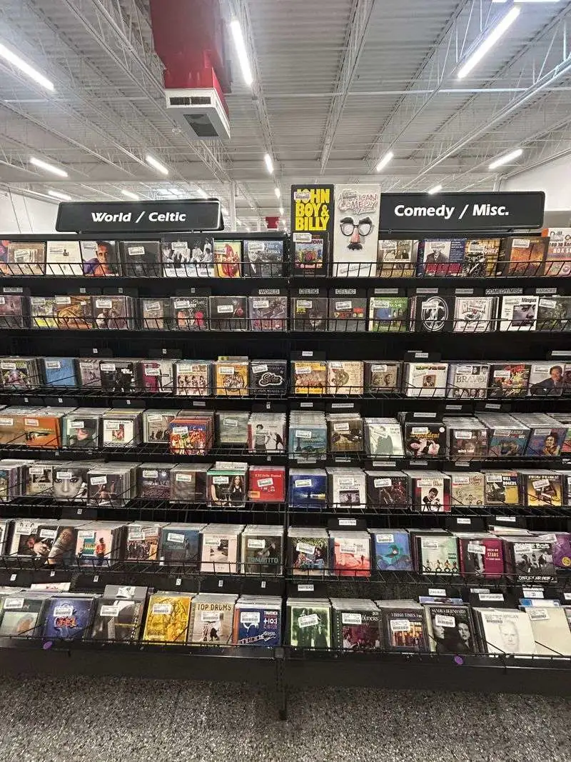 Vinyl, CDs, and movies for analog lovers