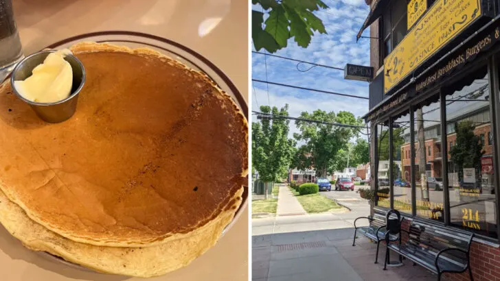 The pancakes at this Iowa diner are what locals order every time