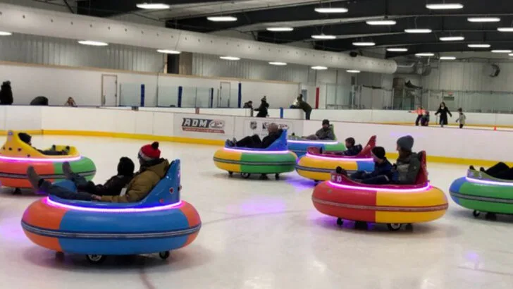 This bumper cars on ice experience in Michigan adds fun, spins and smiles for all ages