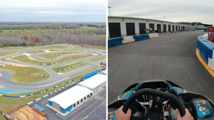 This massive go-kart track in North Carolina delivers fast-paced fun for all ages