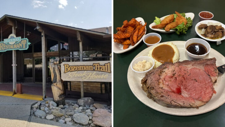 This no-frills steakhouse in Wyoming serves bison steak that keeps things refreshingly simple