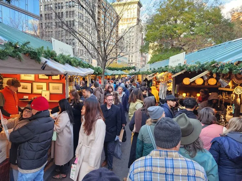 Browse the Union Square Holiday Market