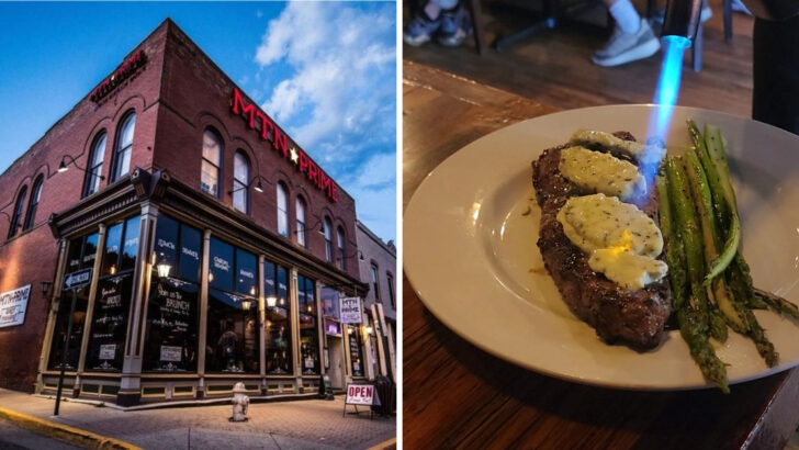 Travelers throughout Colorado carve out time for the green-chile ribeye at this laid-back mountain steakhouse