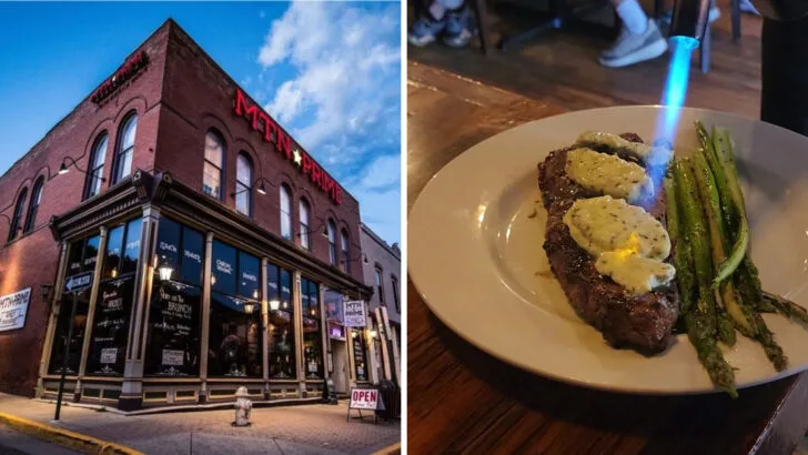 Travelers throughout Colorado carve out time for the green-chile ribeye at this laid-back mountain steakhouse