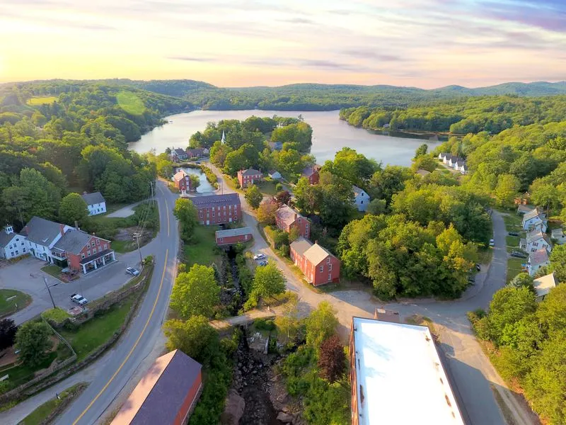 Harrisville Pond and Village Reflections