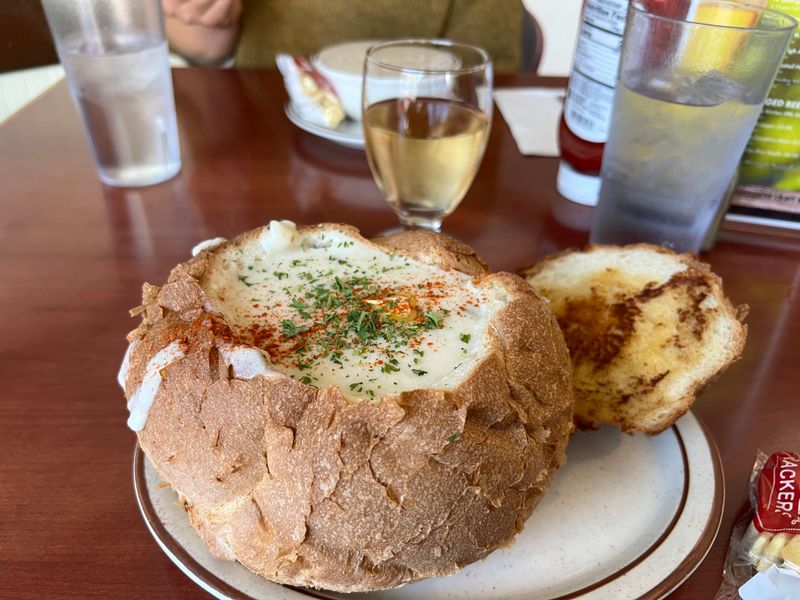 Signature clam chowder and the Slumgolian twist