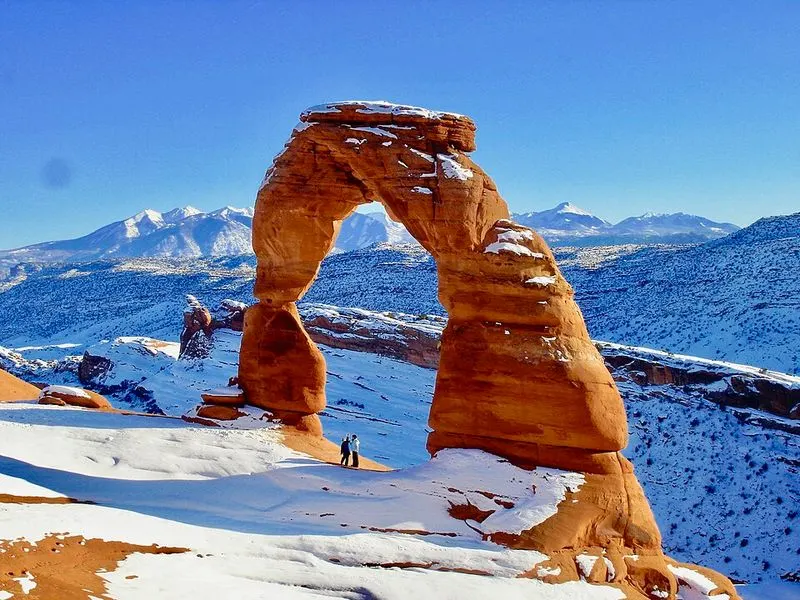 Arches National Park: A Snow-Capped Marvel