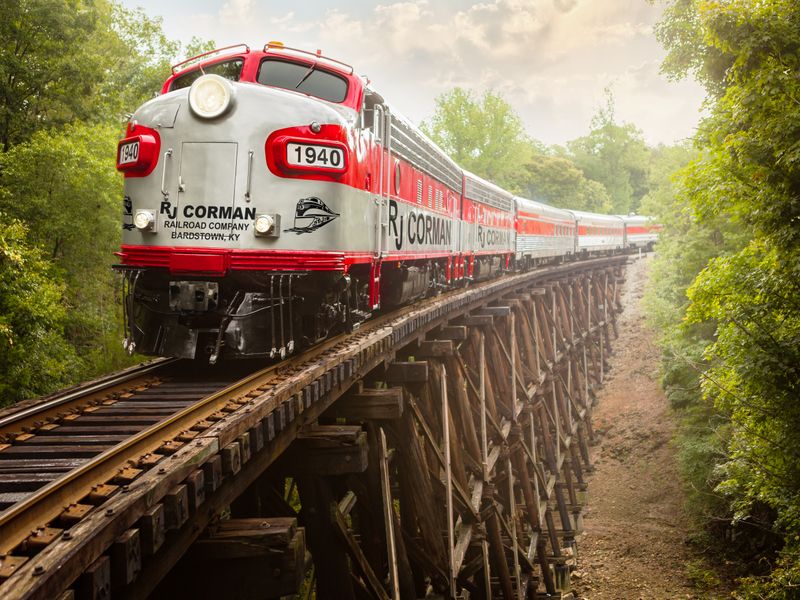 Family Train Ride on the Holiday Express