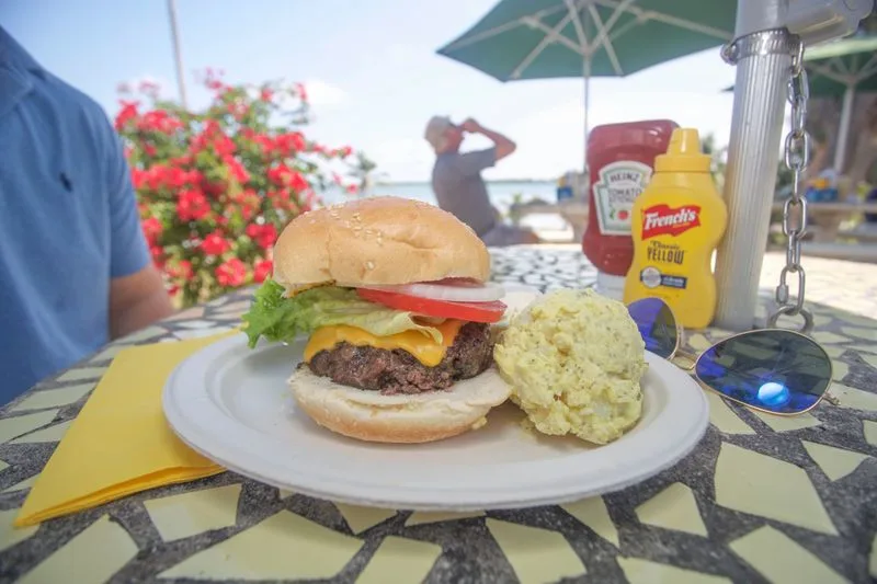 The Legendary Cheeseburger at Cabbage Key