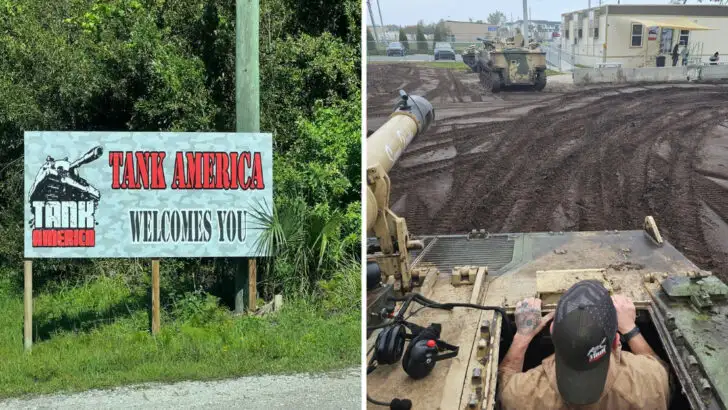 A little-known Florida adventure park lets visitors drive a 17-ton military tank