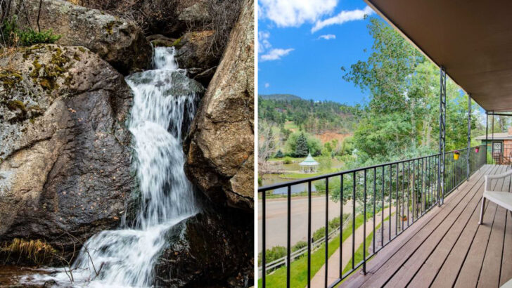 A sleepy Colorado mountain town surrounded by waterfalls and quiet cabin stays