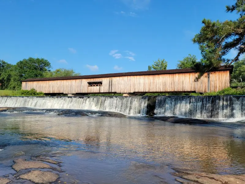 Georgia&rsquo;s longest wooden covered bridge
