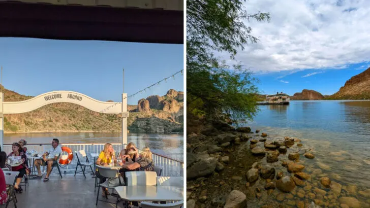 A three-course meal served while cruising through Arizona’s desert canyon country