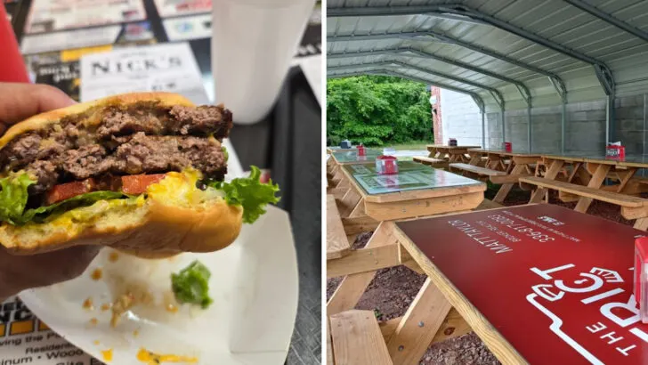 A tiny restaurant in North Carolina where the burgers stand out immediately