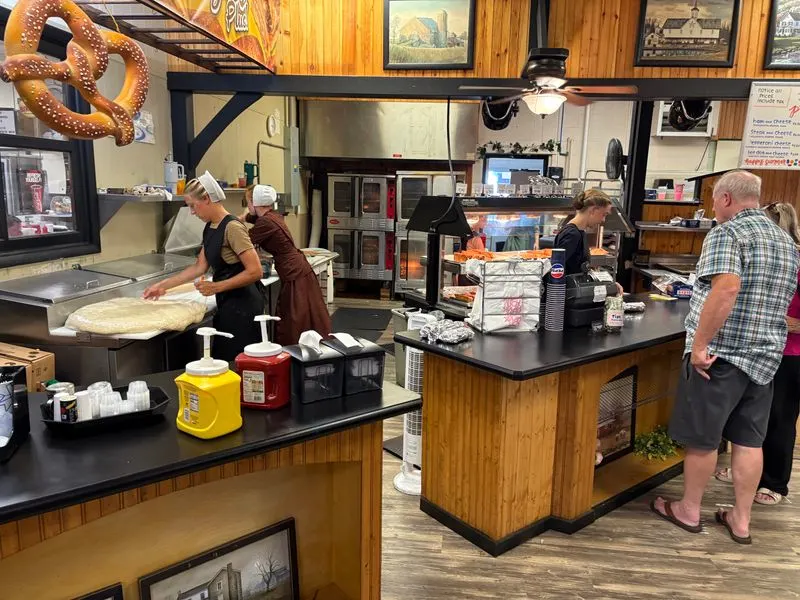 Legendary pretzels and snack stalls