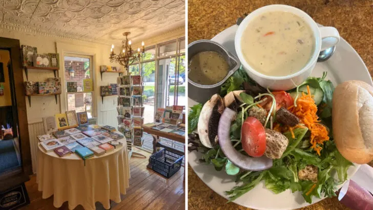 An Illinois bookstore cafe that makes you want to read, sip, and stay longer