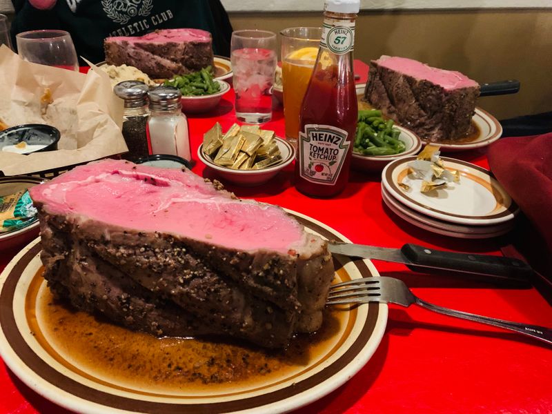 The legendary prime rib, carved to order