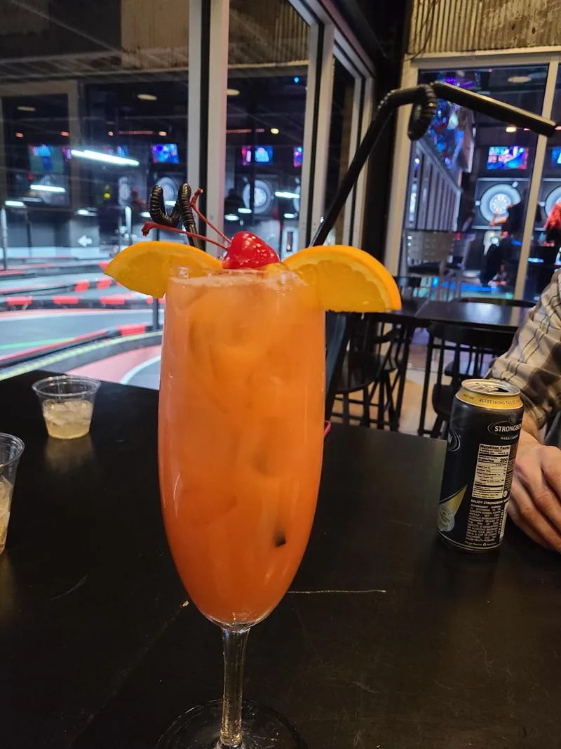 Food, drinks, and trackside views