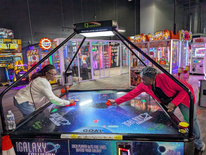 Arcade corner for laid back fun