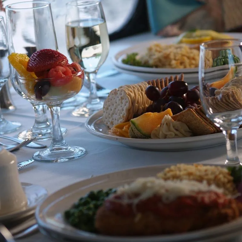 Dinner menu and the five course experience