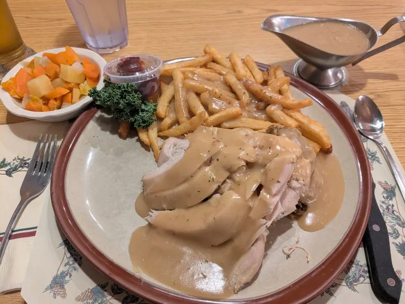 The famous turkey dinner and comfort classics
