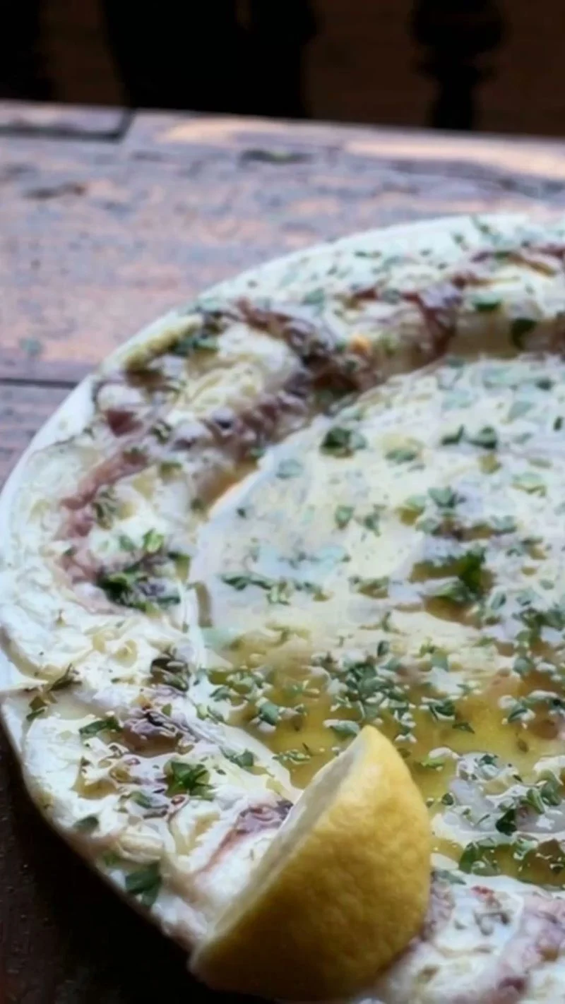 Grilled Baby Octopus and Polpo Carpaccio