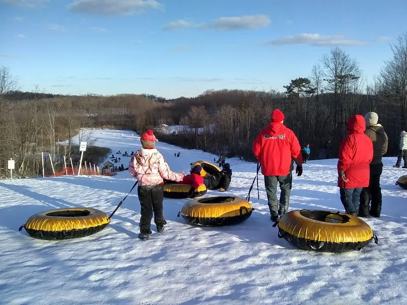 Winter Playground: Tubing Hill and Snow Fun