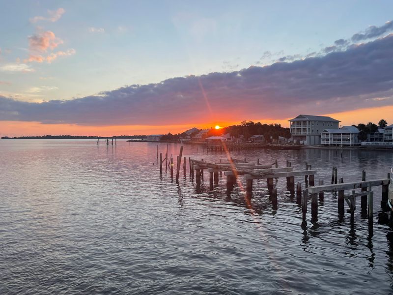 Sunset on Dock Street