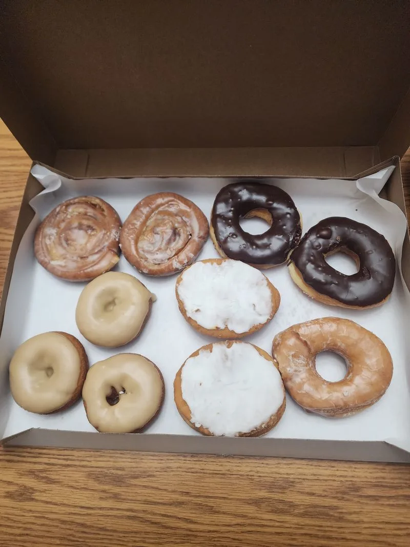 Chocolate iced cake donut