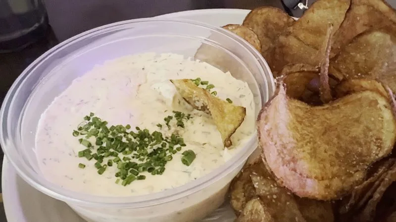 Salmon Dip and Chips