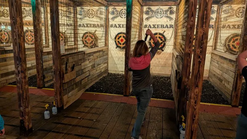 Axe Bar, bowling, and lounge vibes