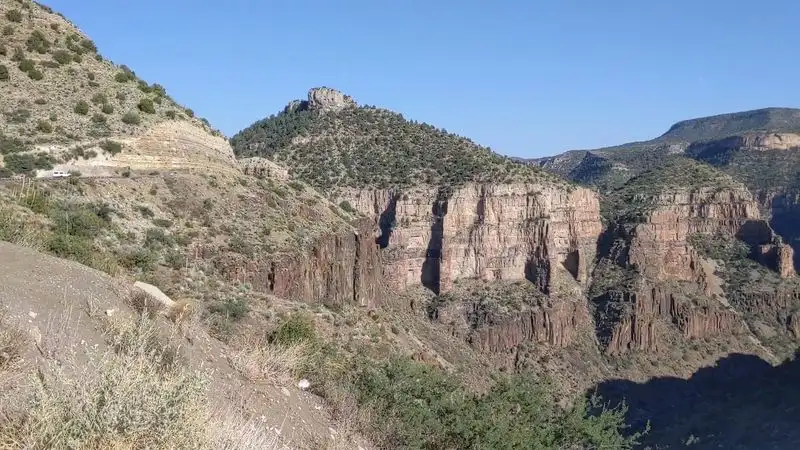 Scenic Drive Through Salt River Canyon Overlook