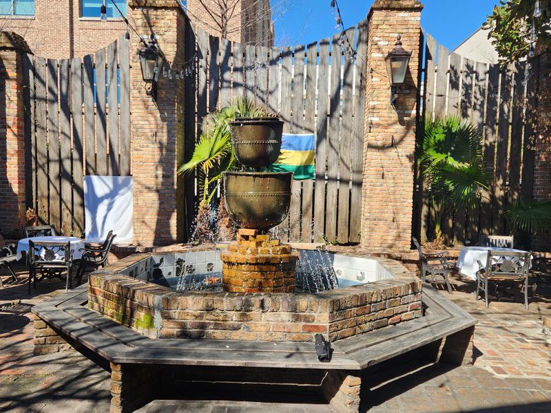 Courtyard Fountains And Open Air