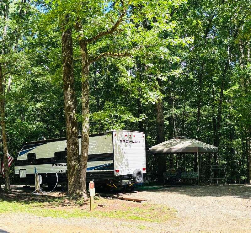 Primitive camping with pure creek lullabies