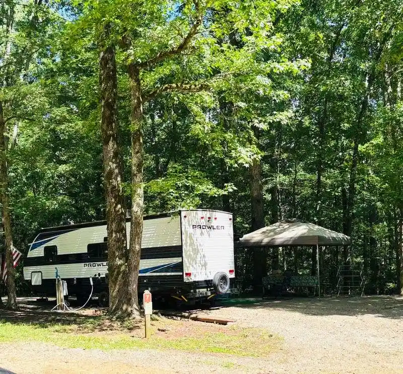 Primitive camping with pure creek lullabies