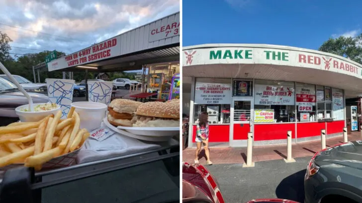 Eating at this drive-in along Route 322 in Pennsylvania feels like a classic 1950s roadside stop
