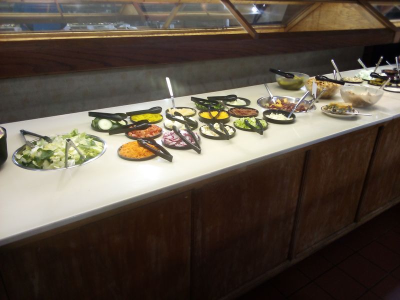 Sides and salad bar worth a second pass