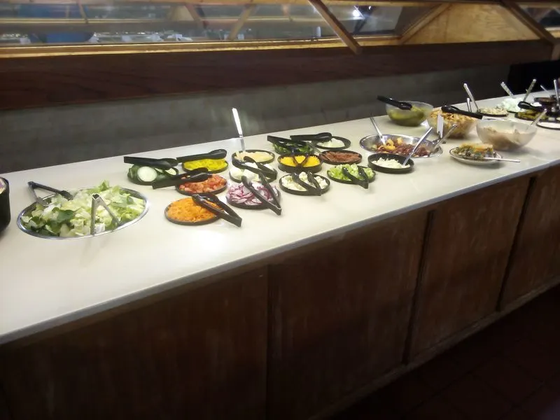 Sides and salad bar worth a second pass