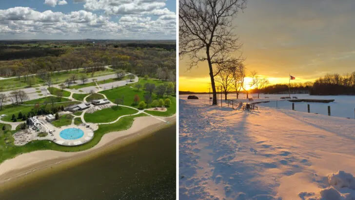 From water slides to winter ski trails, this Michigan park is a four-season playground