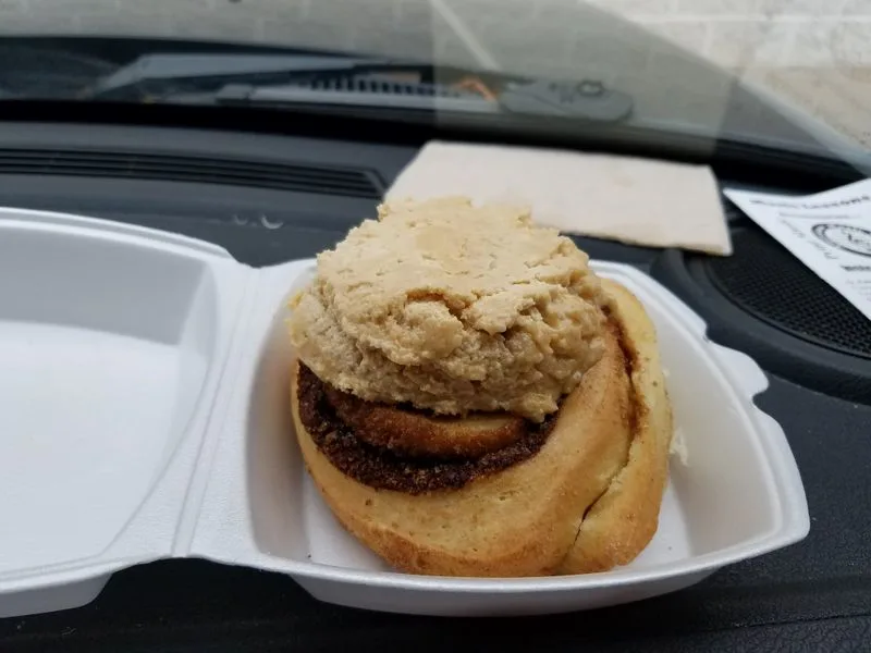 Cinnamon Roll Breakfast Sandwich Hack