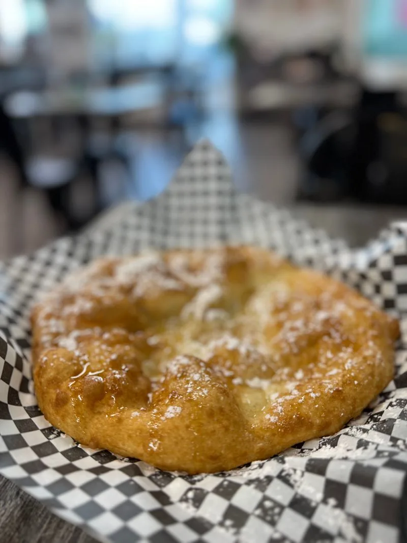 Sweet Frybread With Honey For Dessert