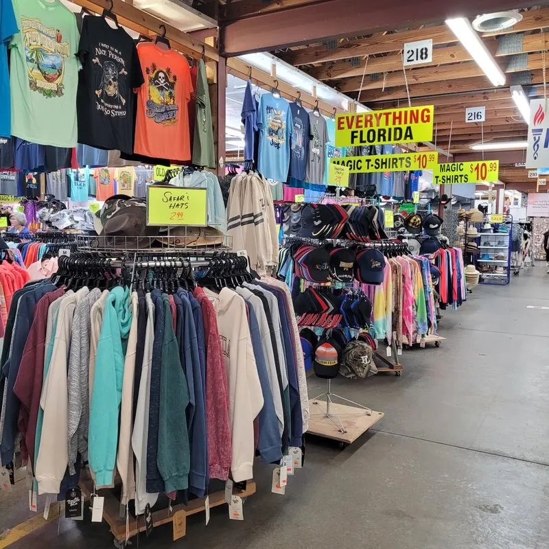 Outlet fashion racks and last season steals