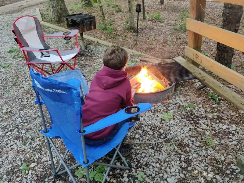 Camping in a Serene Setting