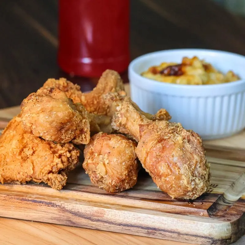 Signature Mains: Fried Chicken, Catfish, and Smothered Pork Chops